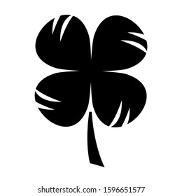 lucky clover icon isolated sign symbol vector illustration - high quality black style vector icons
