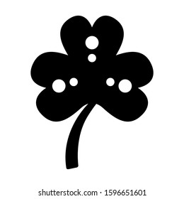 lucky clover icon isolated sign symbol vector illustration - high quality black style vector icons
