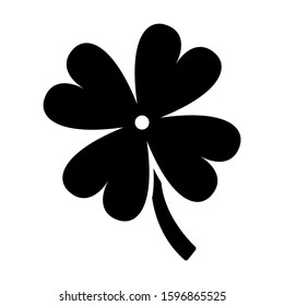 lucky clover icon isolated sign symbol vector illustration - high quality black style vector icons
