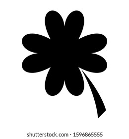 lucky clover icon isolated sign symbol vector illustration - high quality black style vector icons
