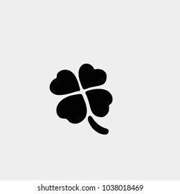 Lucky clover icon. Vector clover