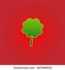 Lucky Clover Illustration Modern Vector Design