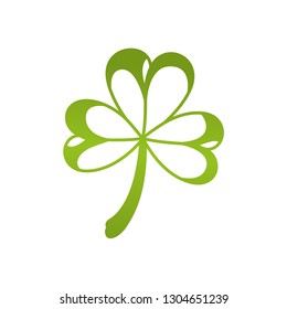 lucky clover isolated icon