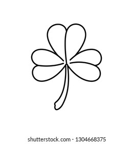 lucky clover isolated icon