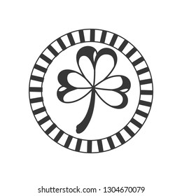 lucky clover isolated icon