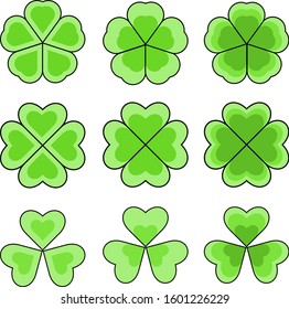 Lucky Clover Leaf Design Vector