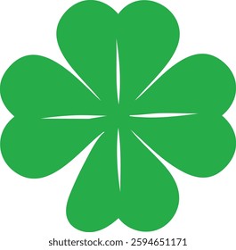 Lucky Clover Leaf Vector Design Illustration Clipart