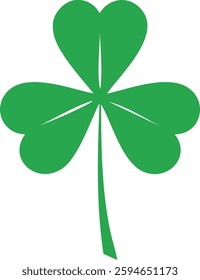 Lucky Clover Leaf Vector Design Illustration Clipart