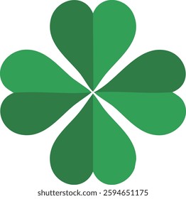 Lucky Clover Leaf Vector Design Illustration Clipart