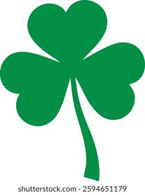 Lucky Clover Leaf Vector Design Illustration Clipart