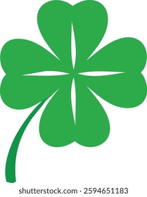 Lucky Clover Leaf Vector Design Illustration Clipart