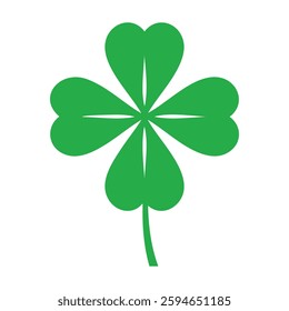 Lucky Clover Leaf Vector Design Illustration Clipart