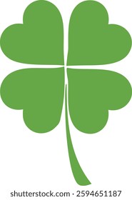 Lucky Clover Leaf Vector Design Illustration Clipart