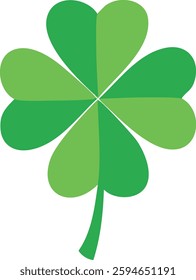 Lucky Clover Leaf Vector Design Illustration Clipart