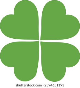 Lucky Clover Leaf Vector Design Illustration Clipart