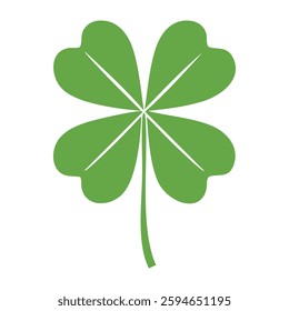 Lucky Clover Leaf Vector Design Illustration Clipart