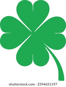 Lucky Clover Leaf Vector Design Illustration Clipart