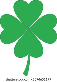 Lucky Clover Leaf Vector Design Illustration Clipart