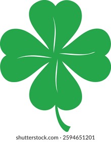 Lucky Clover Leaf Vector Design Illustration Clipart