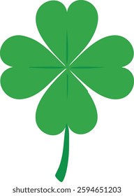 Lucky Clover Leaf Vector Design Illustration Clipart