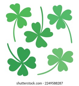 Lucky clover leaf vector images