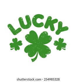 Lucky Clover Vector Graphic