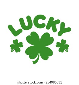 Lucky Clover Vector Graphic