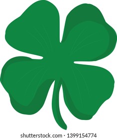 Lucky clover vector illustration on white  background