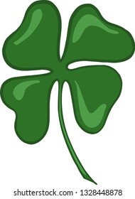 lucky clover vector illustration. St Patrick day decor