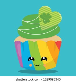 lucky cupcake design vector illustration