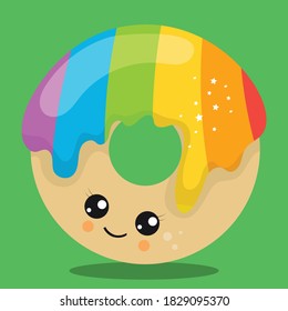 lucky cupcake donut design vector illustration