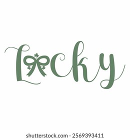 LUCKY   St.Patrick’s Day Funny Saying T-Shirt Design