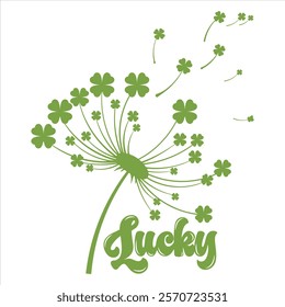 LUCKY  
St.Patrick’s Day Funny Saying T-Shirt Design