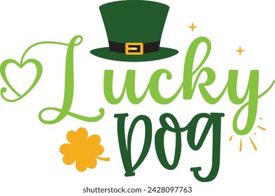 Lucky Dog St Patrick's Day Irish Lucky Design