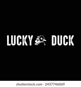 Lucky duck st. patrick's vector para la venta