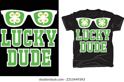 Lucky Dude Shirt, Trendy St Patricks Day Shirt, Lucky Shamrock Shirt, Patricks Day Kids Shirt, Irish Boys tShirt, Patricks Men tShirt, Dude