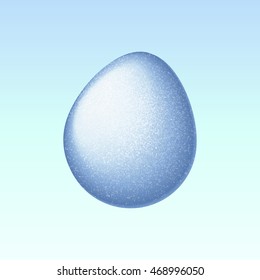 Lucky egg. Blue egg. Vector