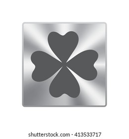 Lucky four leaf clover vector illustration