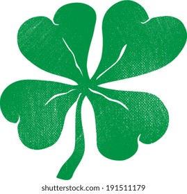 Lucky Four Leaf Irish Clover for St. Patrick's Day