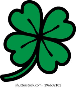
Lucky Four Leaf Irish Clover for St. Patrick's Day
