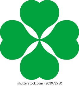 Lucky Four Leaf Irish Clover for St. Patrick's Day