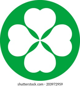 Lucky Four Leaf Irish Clover for St. Patrick's Day