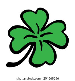 Lucky Four Leaf Irish Clover for St. Patrick's Day