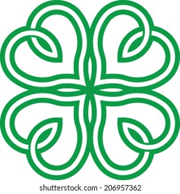 Lucky Four Leaf Irish Clover for St. Patrick's Day