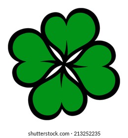 Lucky Four Leaf Irish Clover for St. Patrick's Day