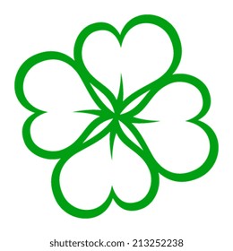 Lucky Four Leaf Irish Clover for St. Patrick's Day