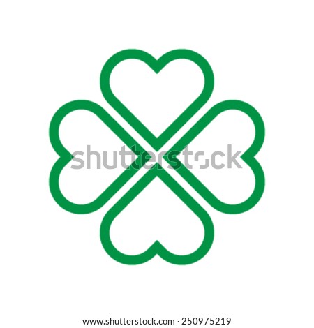 Lucky Four Leaf Irish Clover for St. Patrick's Day
