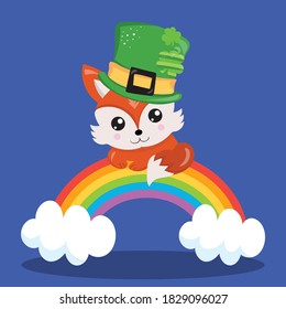 lucky fox design vector illustration