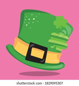 lucky fox hat design vector illustration