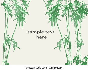 Lucky green  bamboo cane